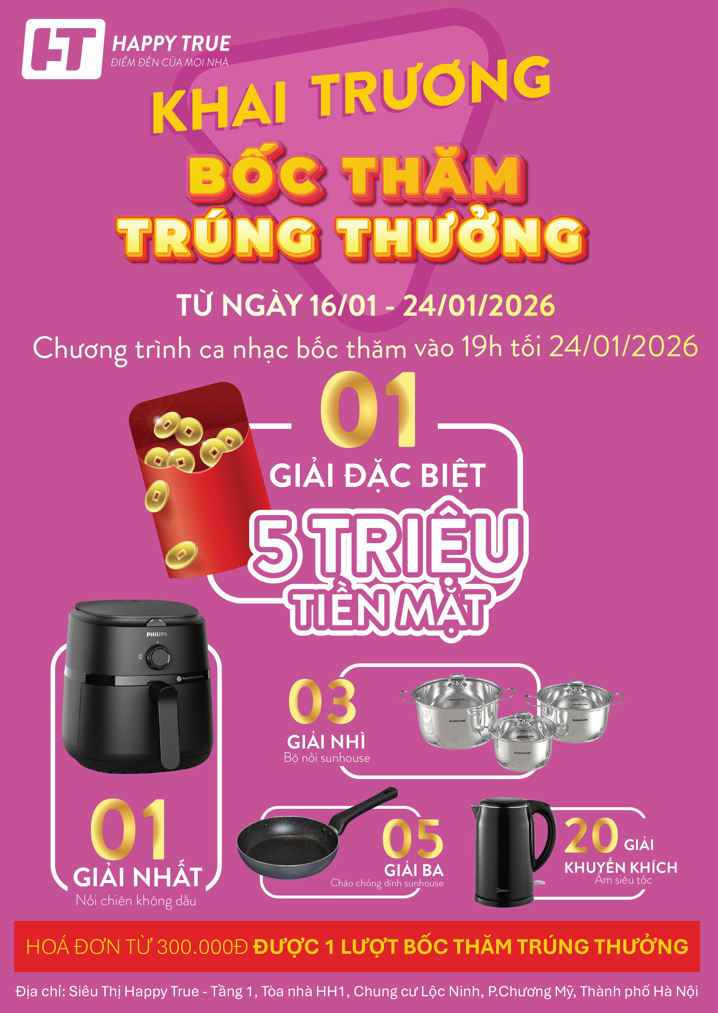Bốc thăm trúng thưởng quà tặng hấp dẫn